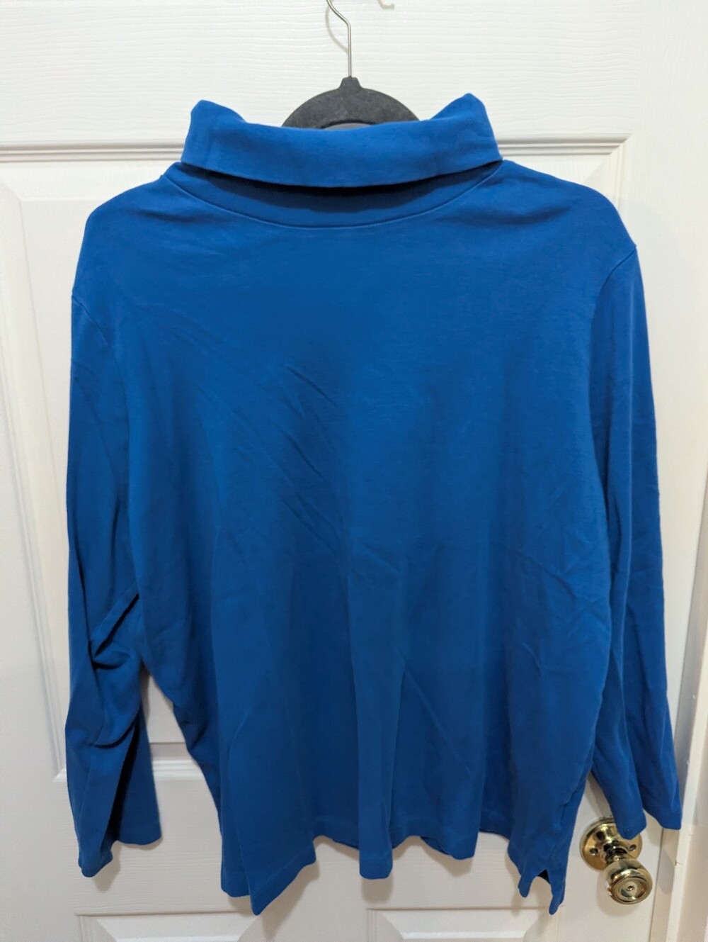 Bright Blue Long Sleeve Turtle Neck